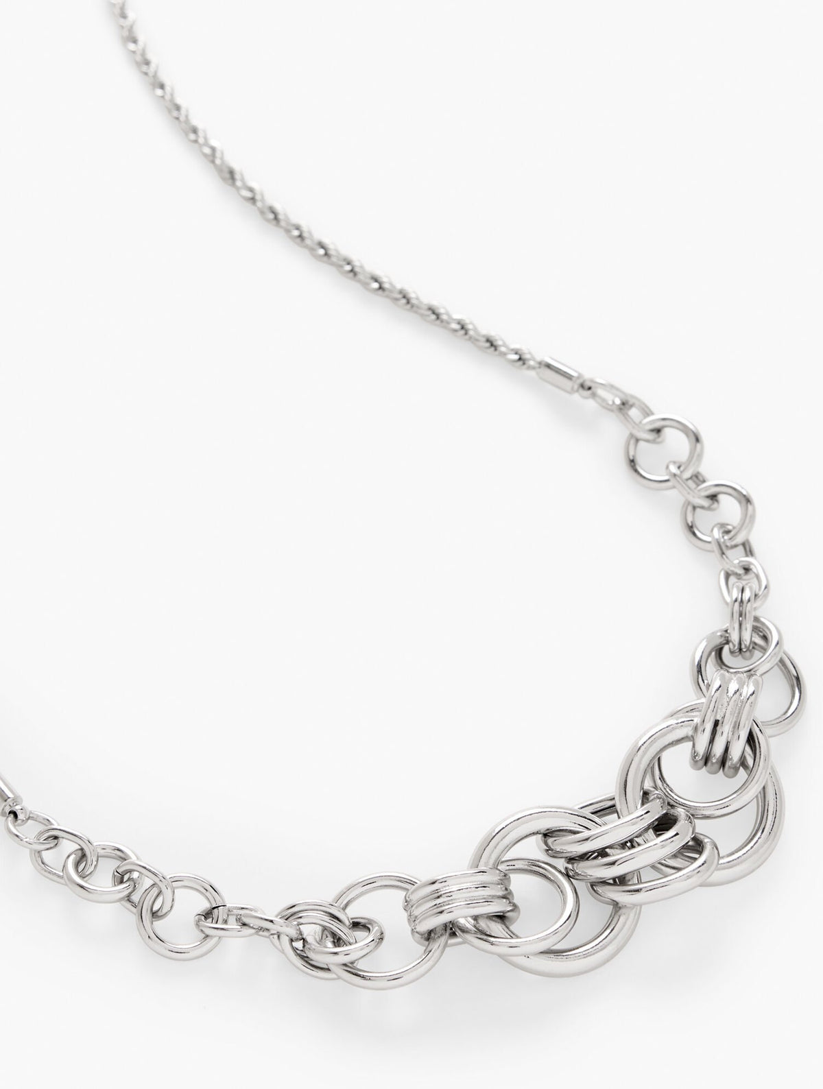 INTERLOCK SCULPTURAL NECKLACE | Talbots sale
