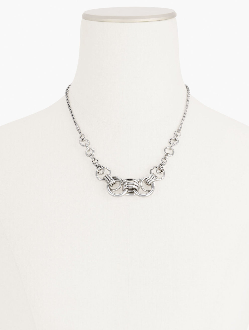 INTERLOCK SCULPTURAL NECKLACE | Talbots sale