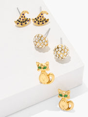 HALLOWEEN CHARM STUD EARRING SET | Talbots US