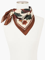 ACORNS & LEAVES WOOL SQUARE SCARF | Talbots online