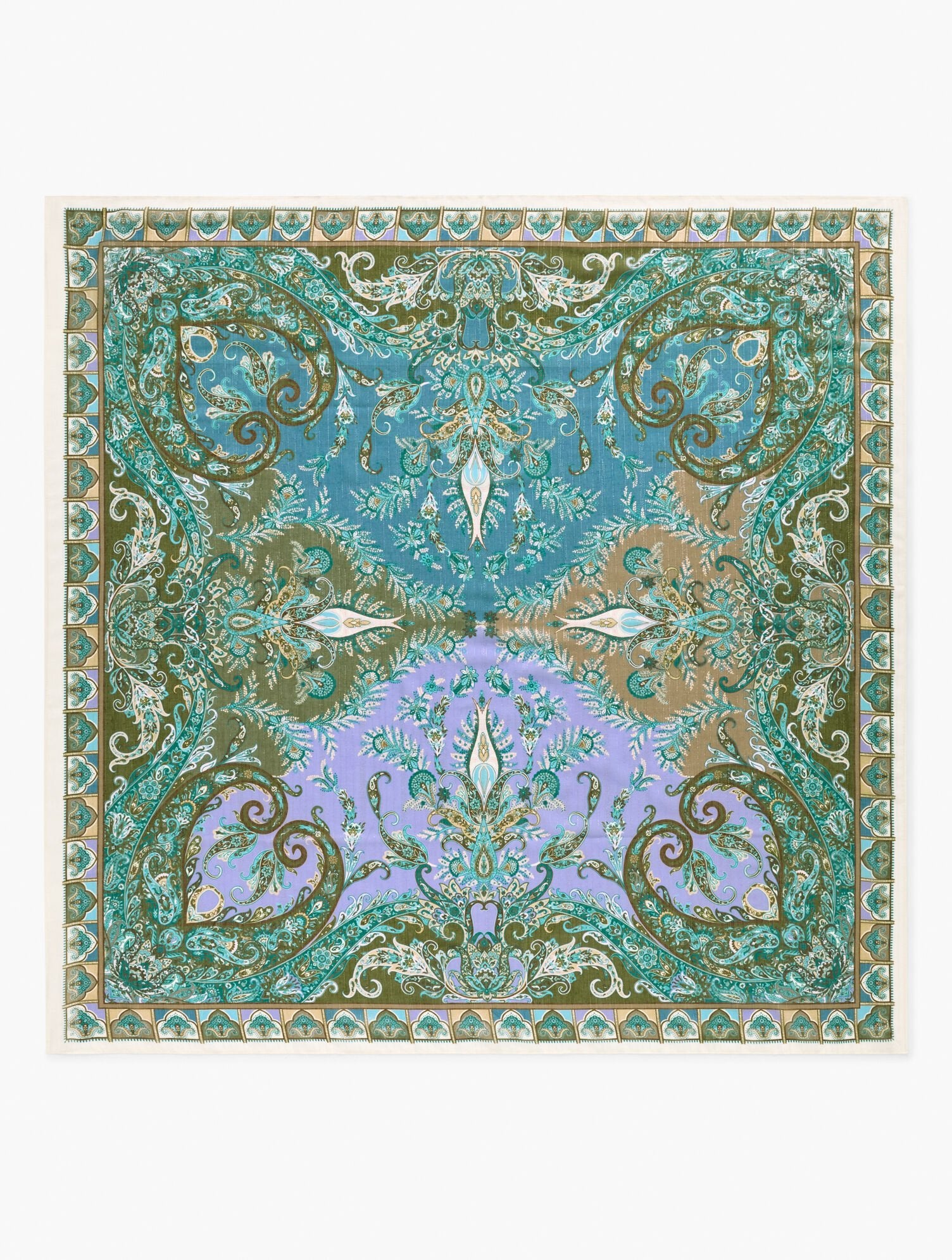 ECHO PAISLEY OVERSIZED SQUARE SCARF | Talbots online