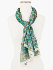 ECHO PAISLEY OVERSIZED SQUARE SCARF | Talbots for sale