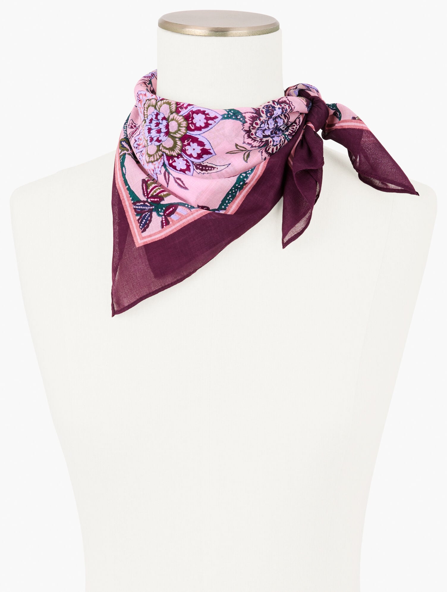 BLOOMING JACOBEAN NECKERCHIEF | Talbots outlet