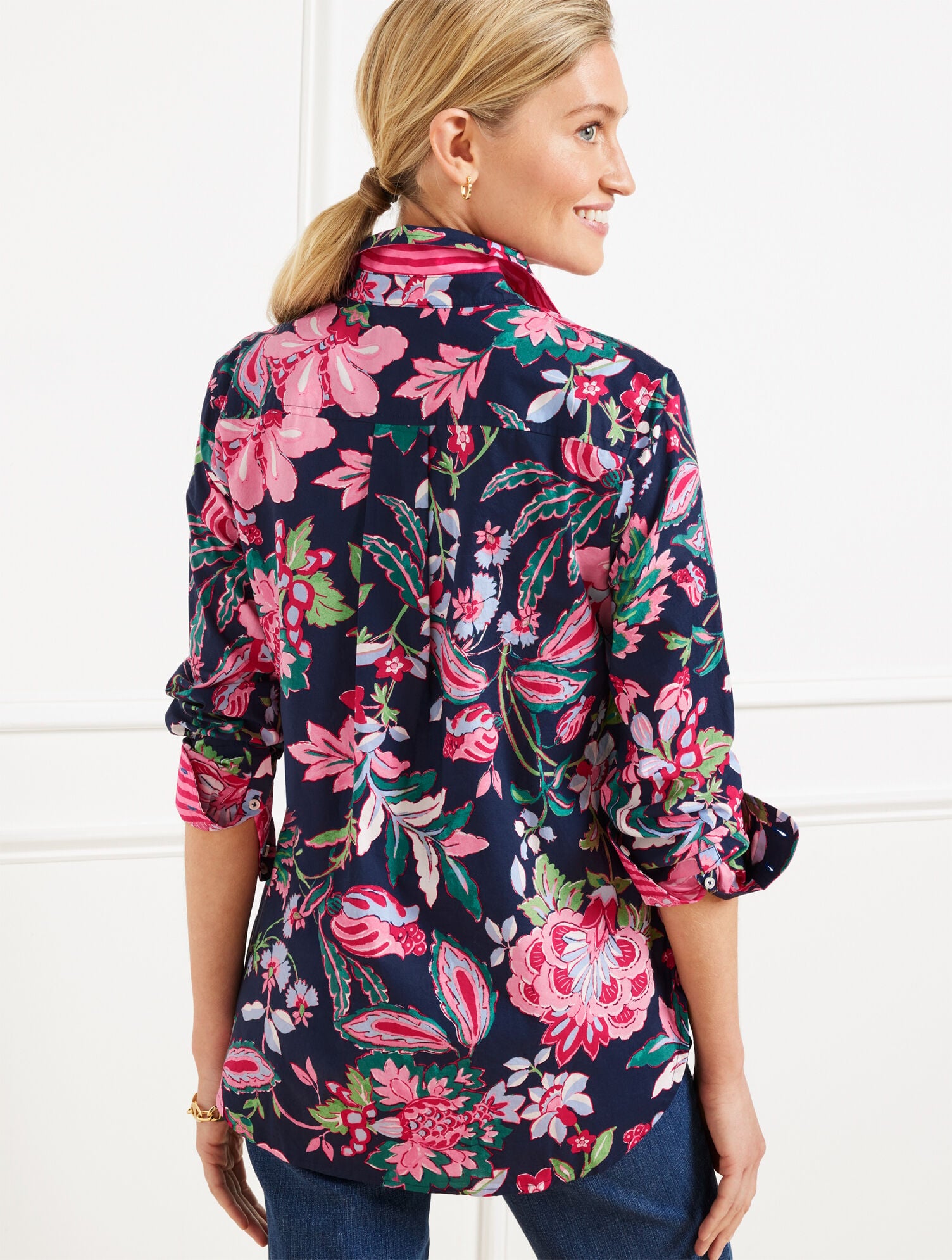 MODERN CLASSIC SHIRT - JOYFUL JACOBEAN | Talbots for sale