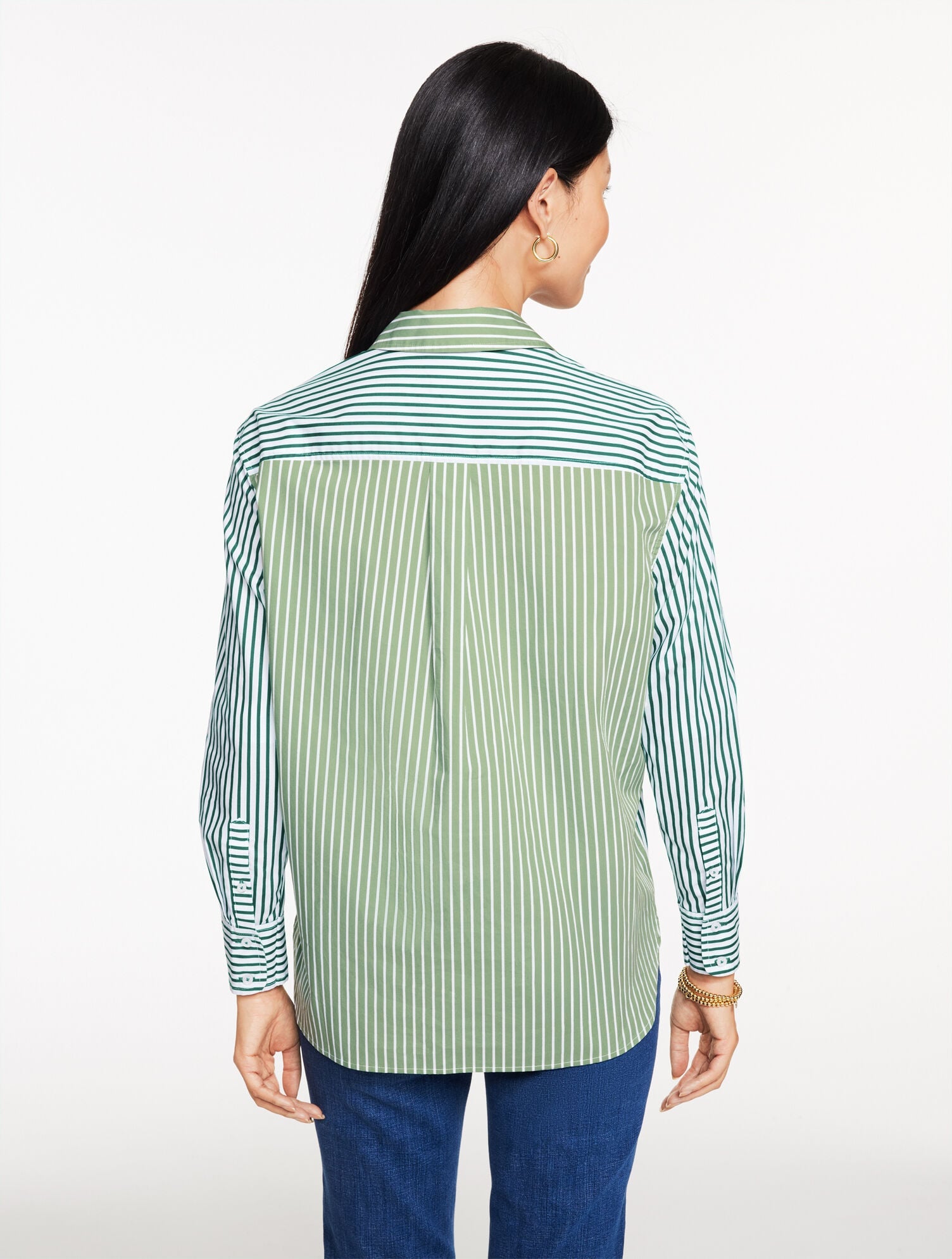 POPLIN TOP - TAILORED STRIPE | Talbots for sale