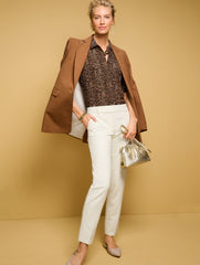 ELBOW SLEEVE SHIRT - DELICATE LEOPARD | Talbots sale