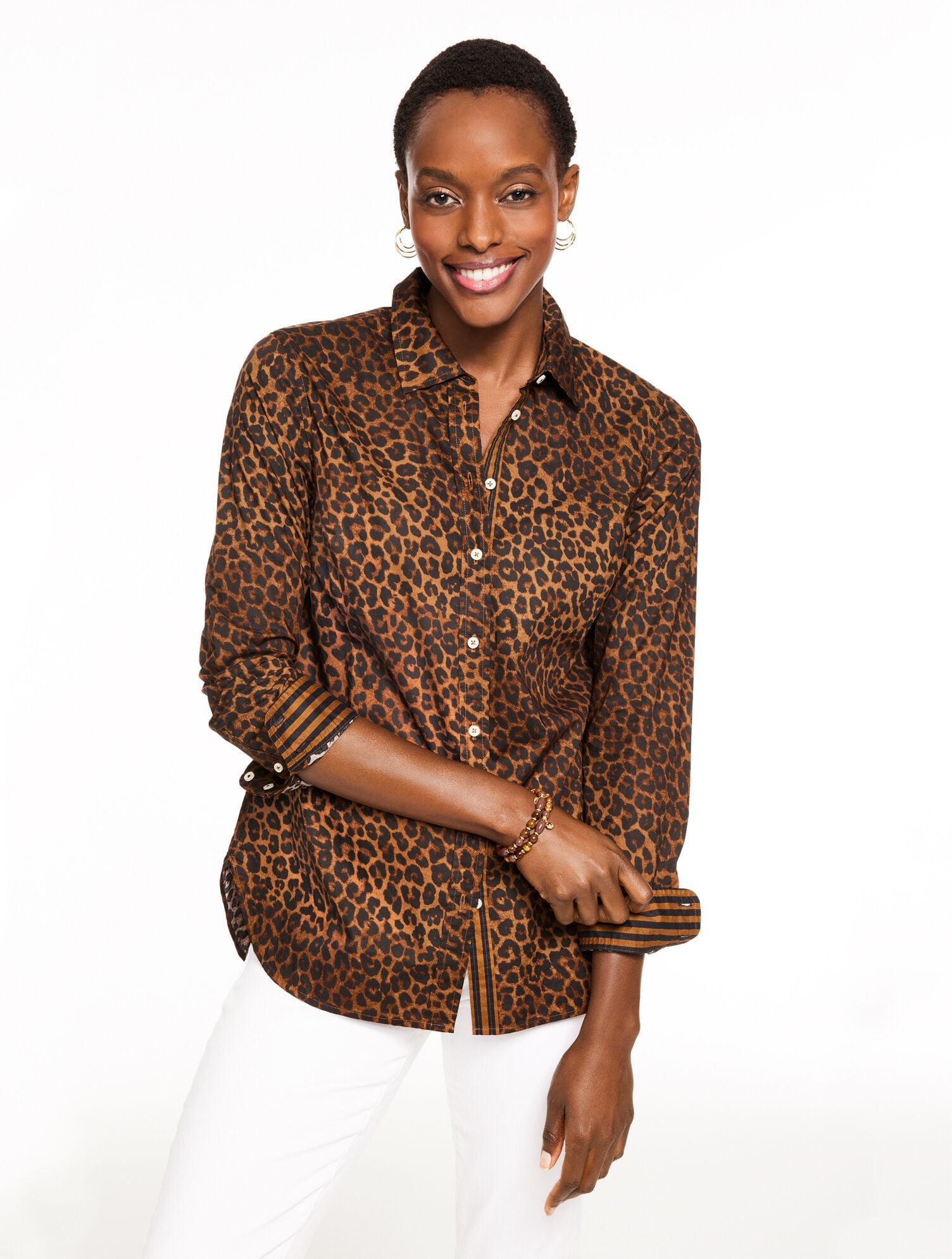 MODERN CLASSIC SHIRT - LEOPARD | Talbots sale