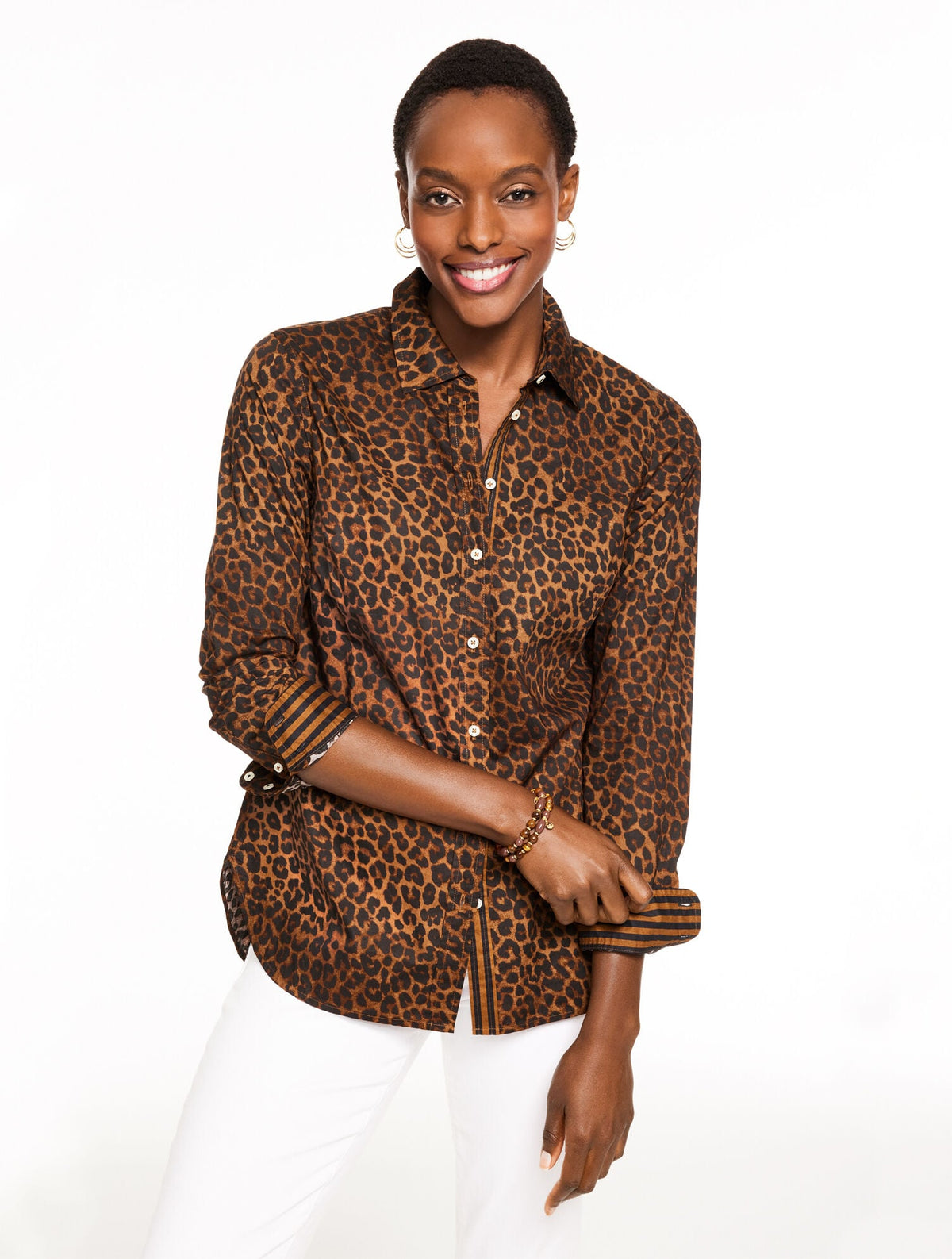 MODERN CLASSIC SHIRT - LEOPARD | Talbots sale