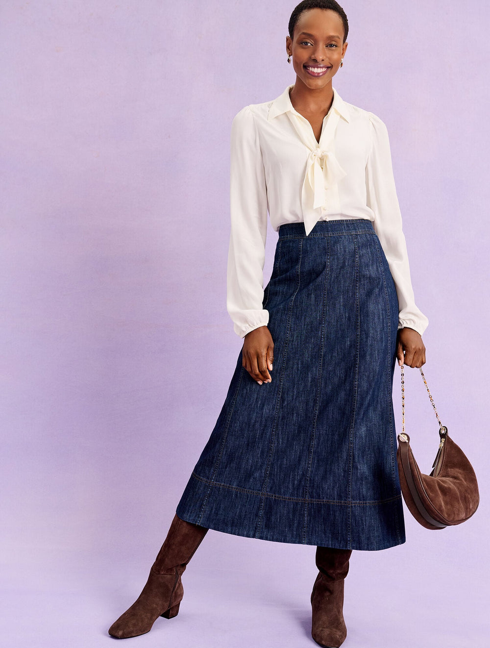 TIE NECK SHIRT | Talbots online