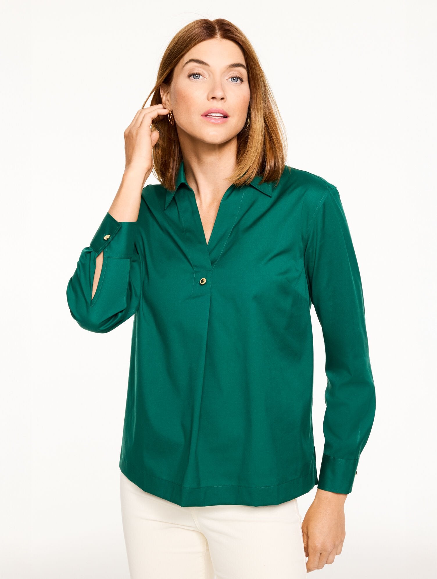 NON-IRON POPOVER | Talbots sale