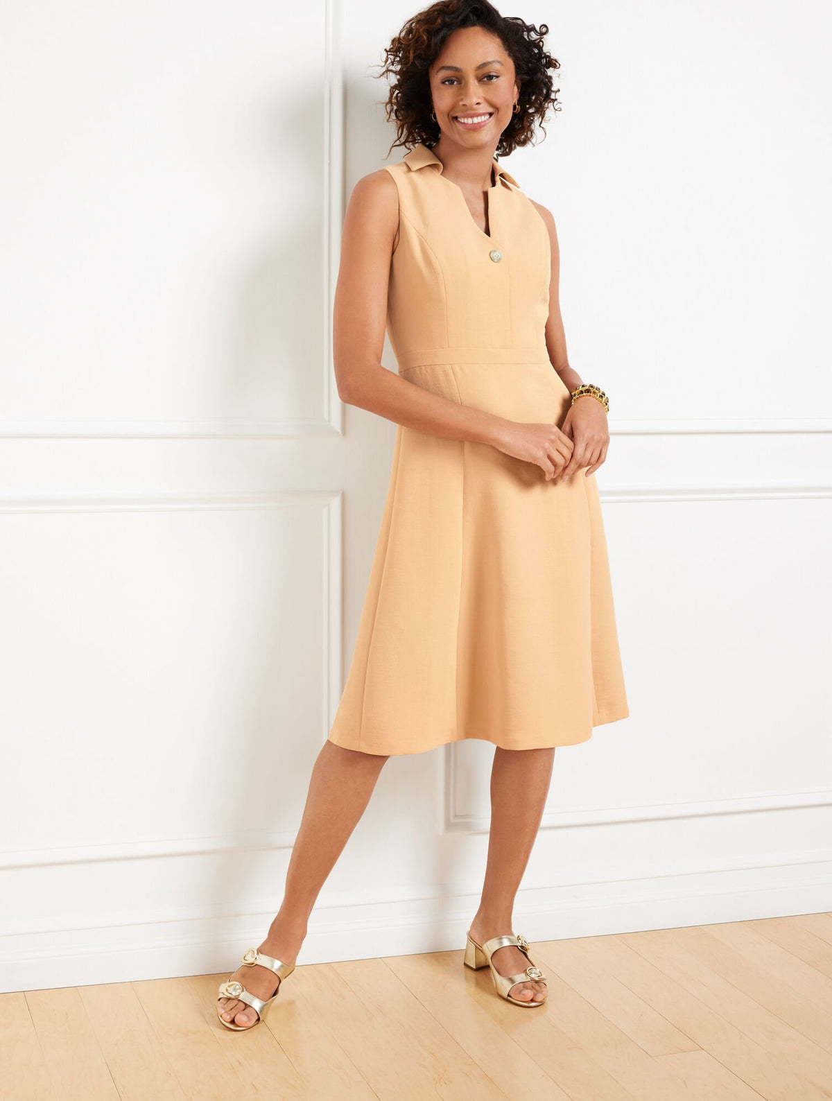 POLISHED CREPE DRESS | Talbots outlet
