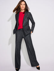 REFINED DENIM DOUBLE BREASTED BLAZER | Talbots outlet