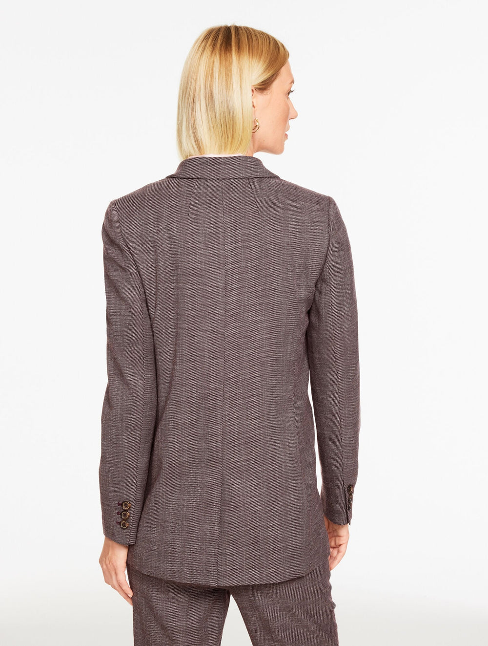 CITY TWILL BLAZER - AUBERGINE | Talbots US