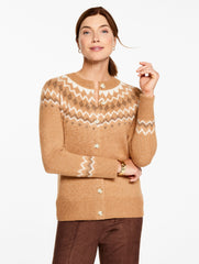 CREWNECK CARDIGAN - FAIR ISLE YOKE | Talbots for sale