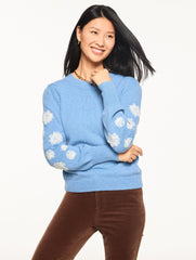 EMBROIDERED SLEEVE SWEATER | Talbots on sale