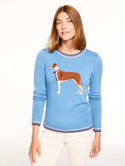 CREWNECK SWEATER - WHIMSY DOG | Talbots discount