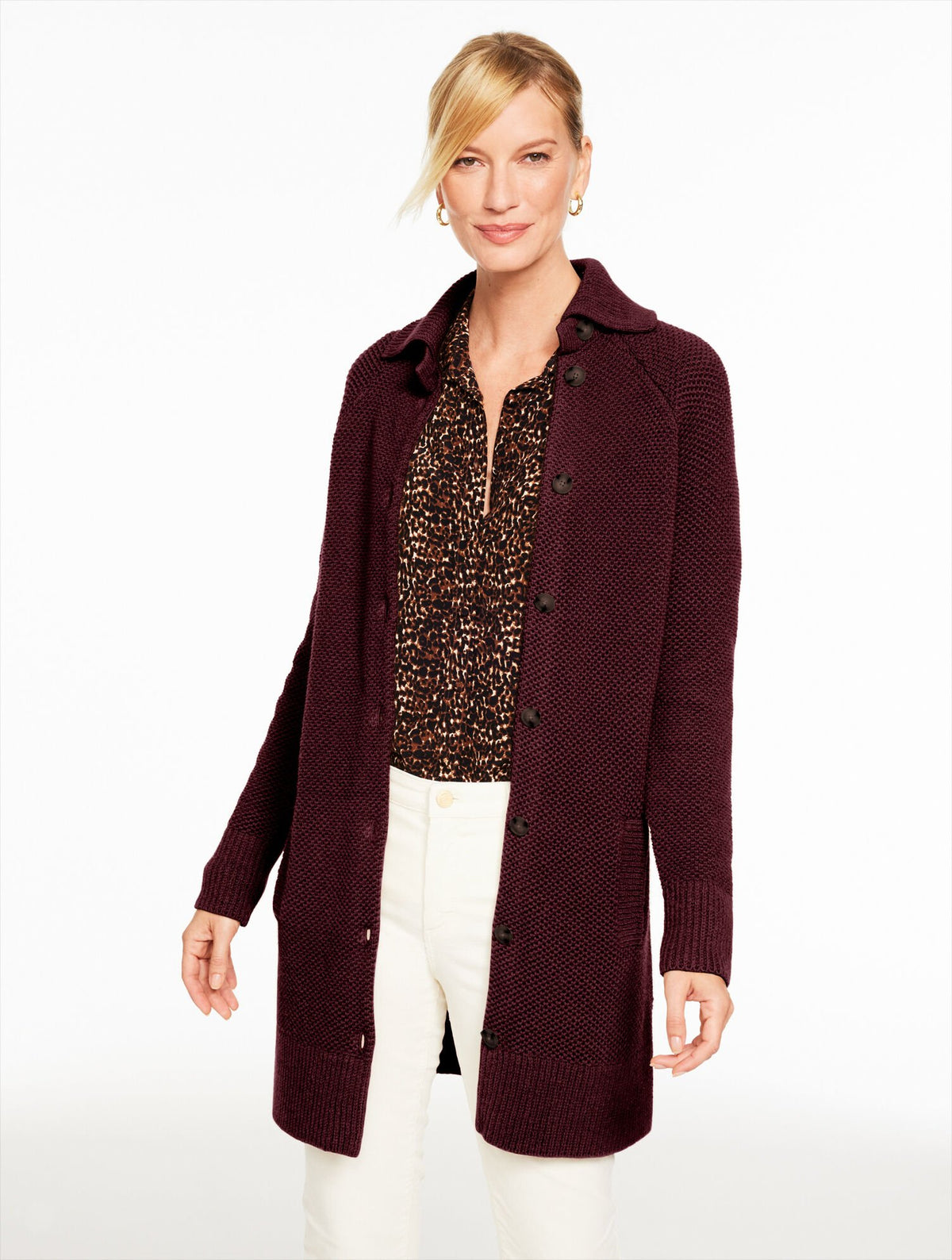 TEXTURED COATIGAN | Talbots near me