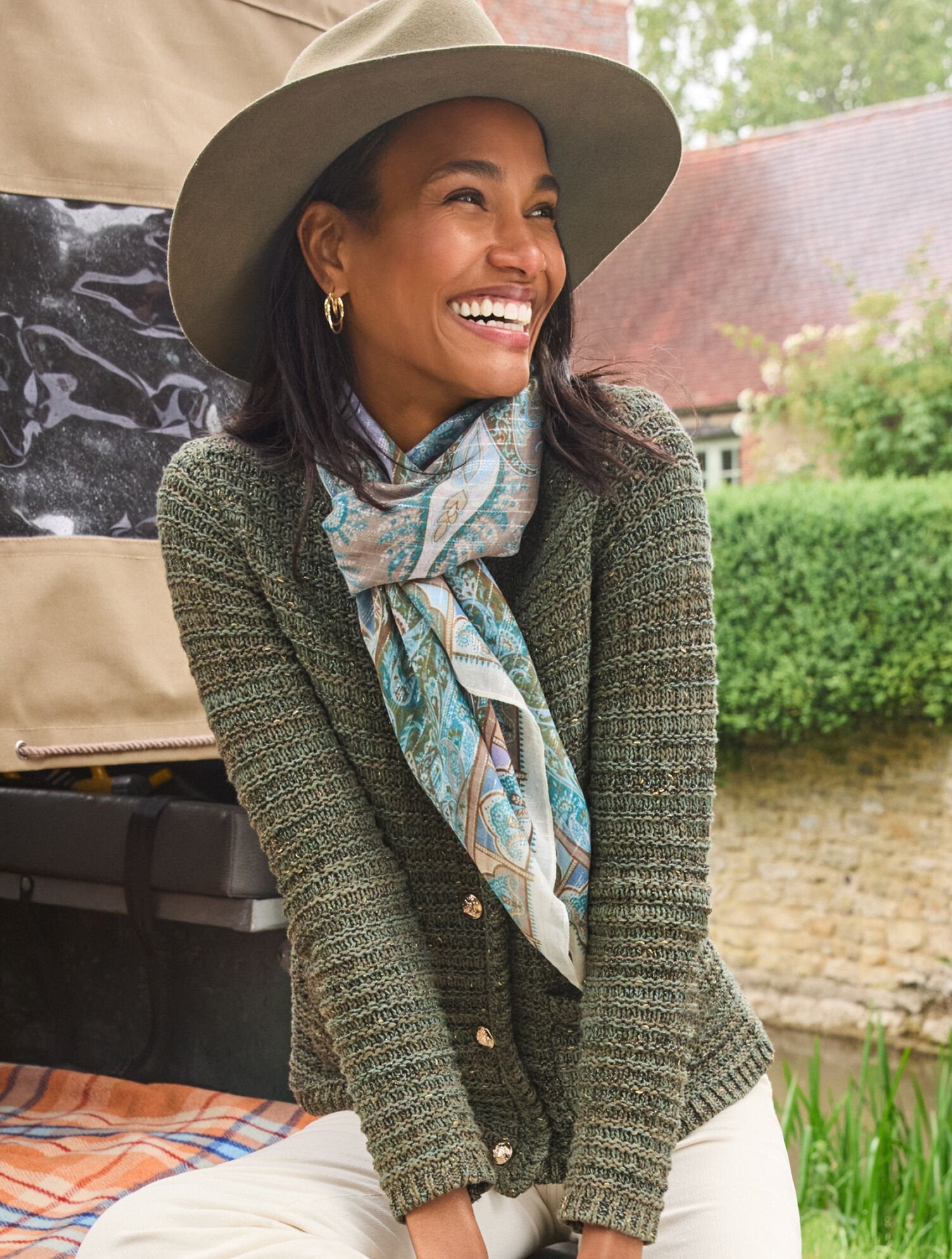 TUCK STITCH CREWNECK CARDIGAN | Talbots for sale