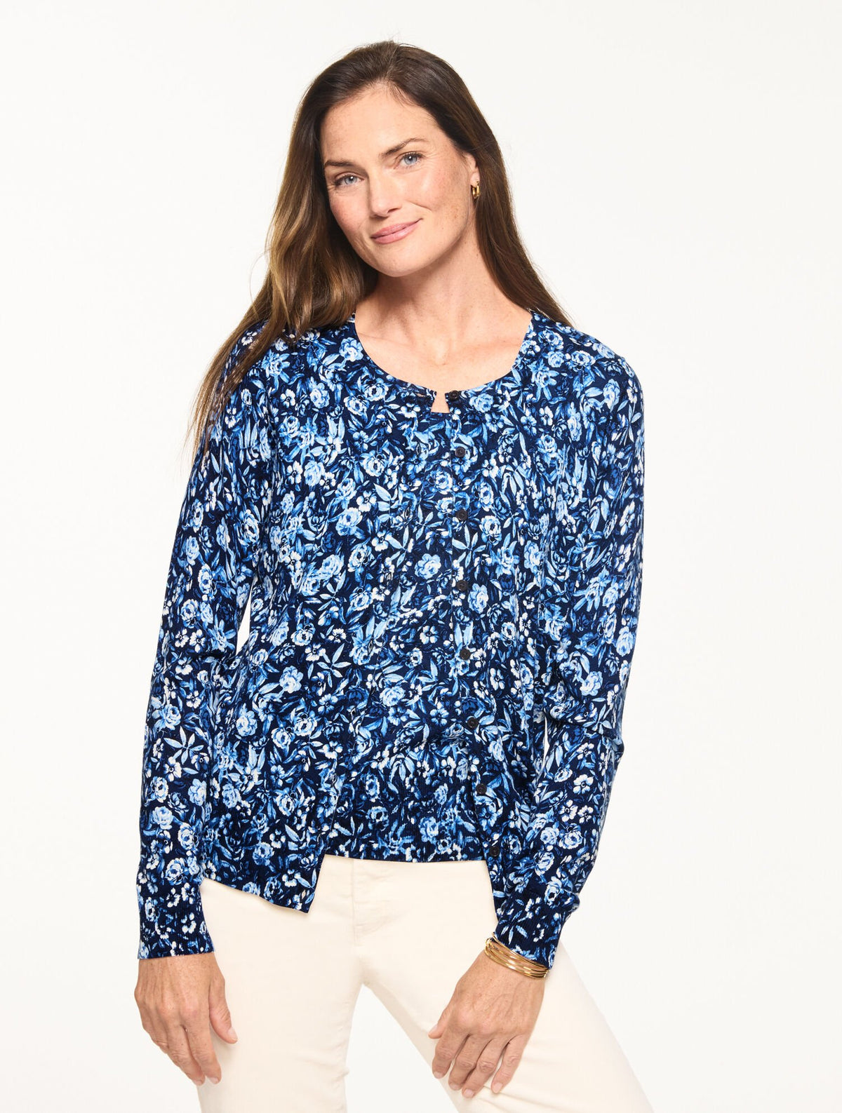 CHARMING CARDIGAN - RAVISHING FLORAL | Talbots for sale
