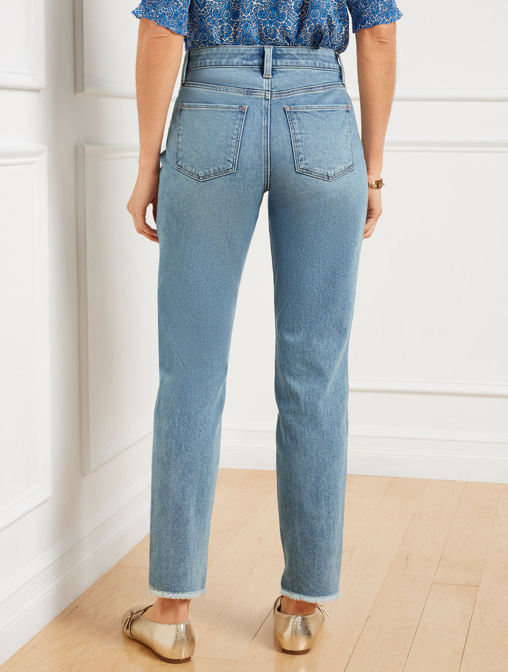 SLIM ANKLE STEP HEM JEANS - MAREA WASH | Talbots discount