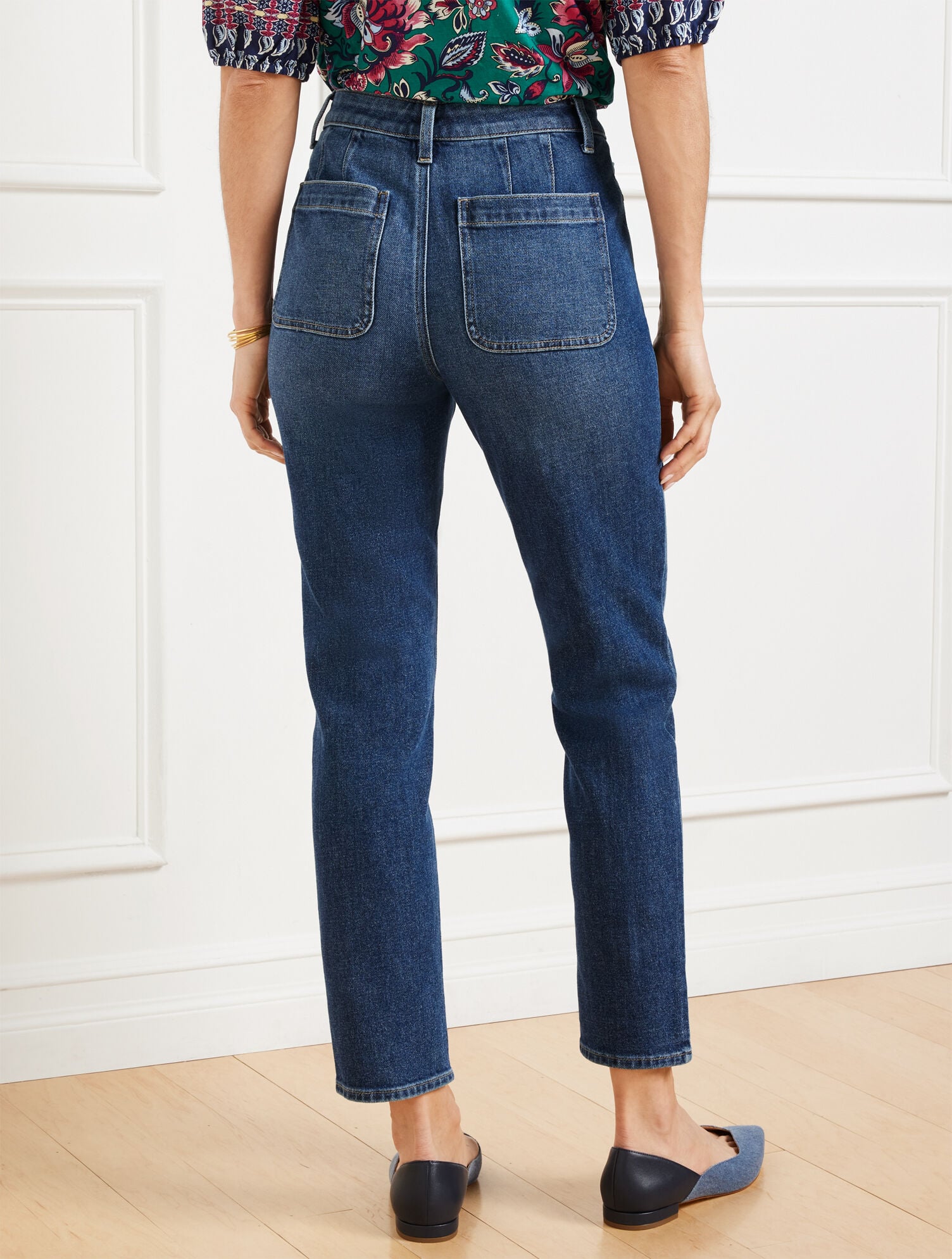 SLIM STRAIGHT ANKLE JEANS - PENELOPE WASH | Talbots near me