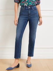 SLIM STRAIGHT ANKLE JEANS - PENELOPE WASH | Talbots near me