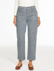 STRAIGHT ANKLE JEANS - RAILROAD STRIPE | Talbots outlet