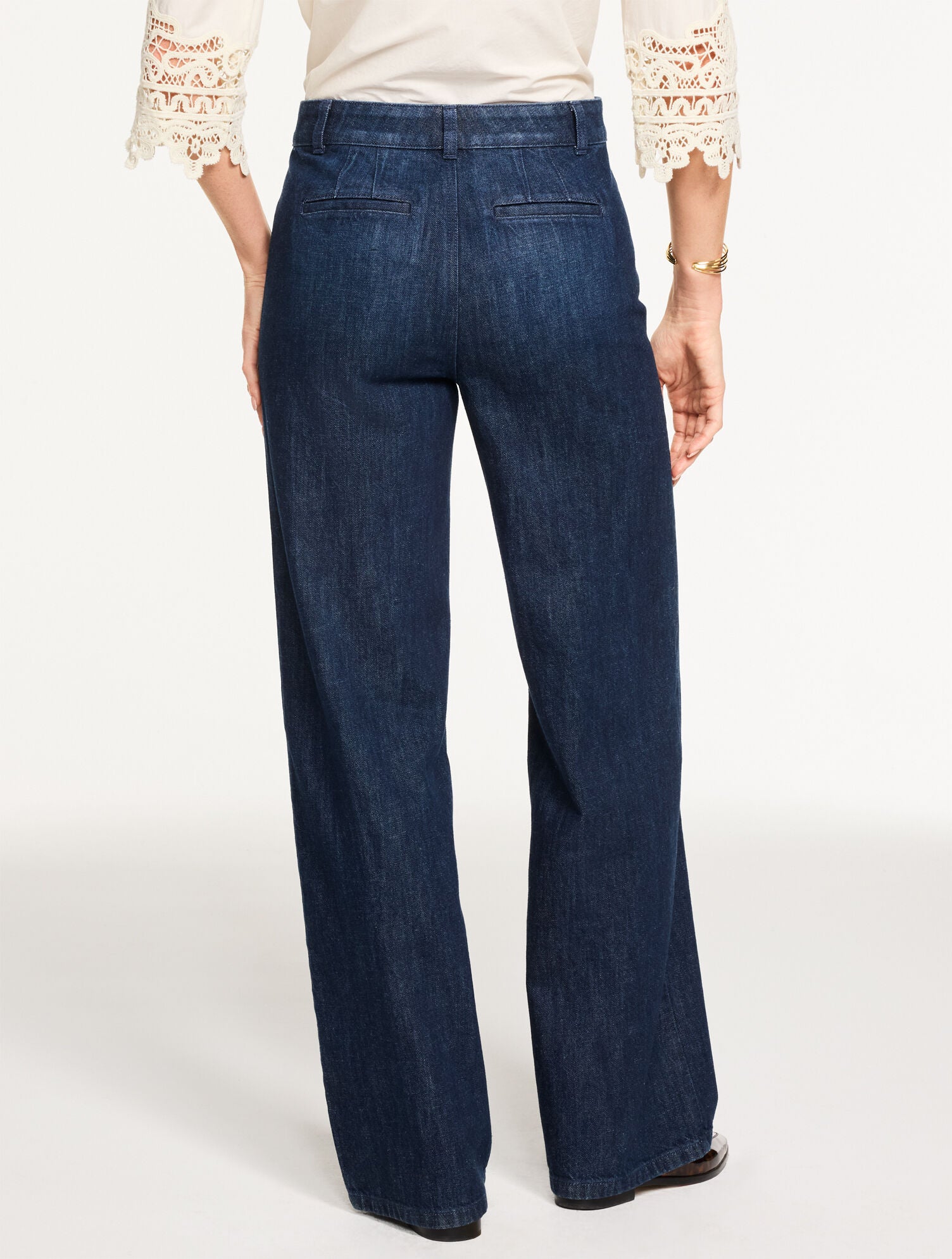 RELAXED TROUSER JEANS - WELLINGTON WASH | Talbots sale