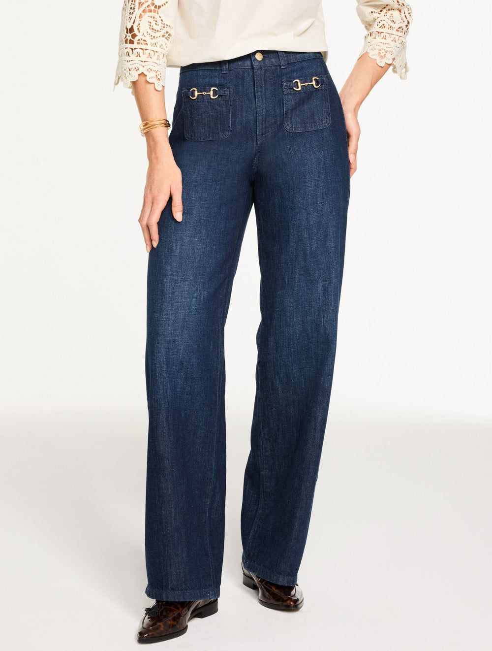 RELAXED TROUSER JEANS - WELLINGTON WASH | Talbots sale