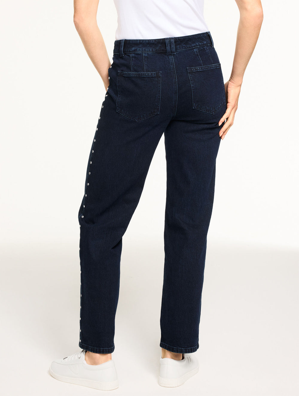 TAILORED MID RISE STRAIGHT LEG JEANS - MIDNIGHT WASH | Talbots US