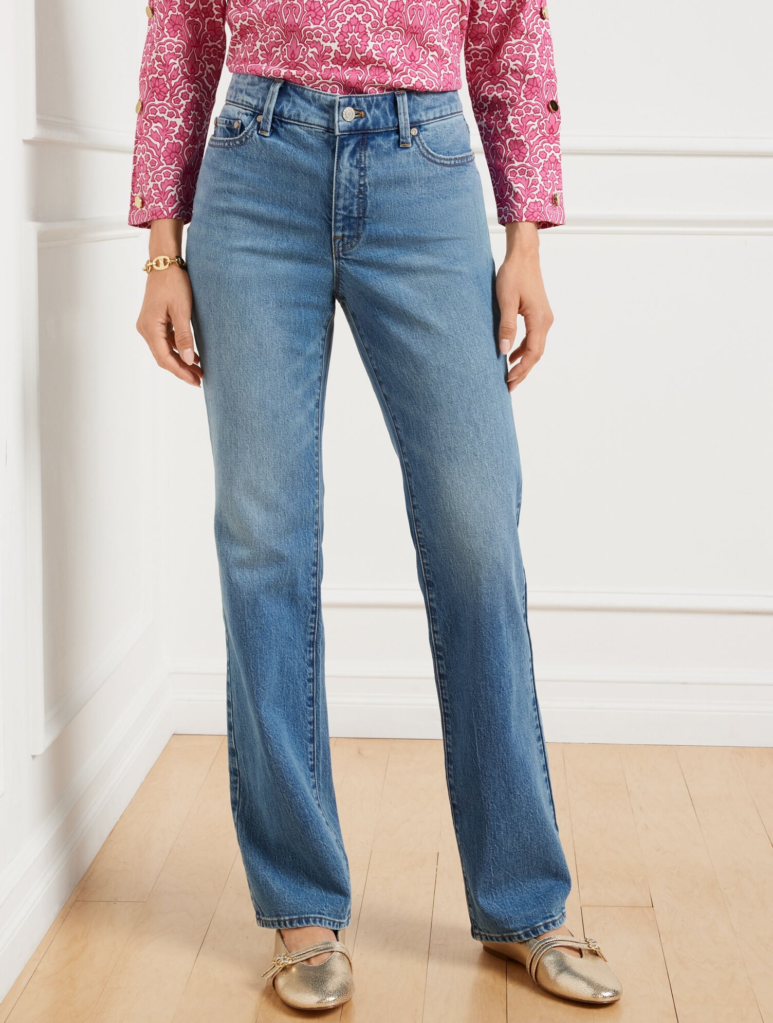 BARELY BOOT JEANS - SUTTON WASH - CURVY FIT | Talbots outlet