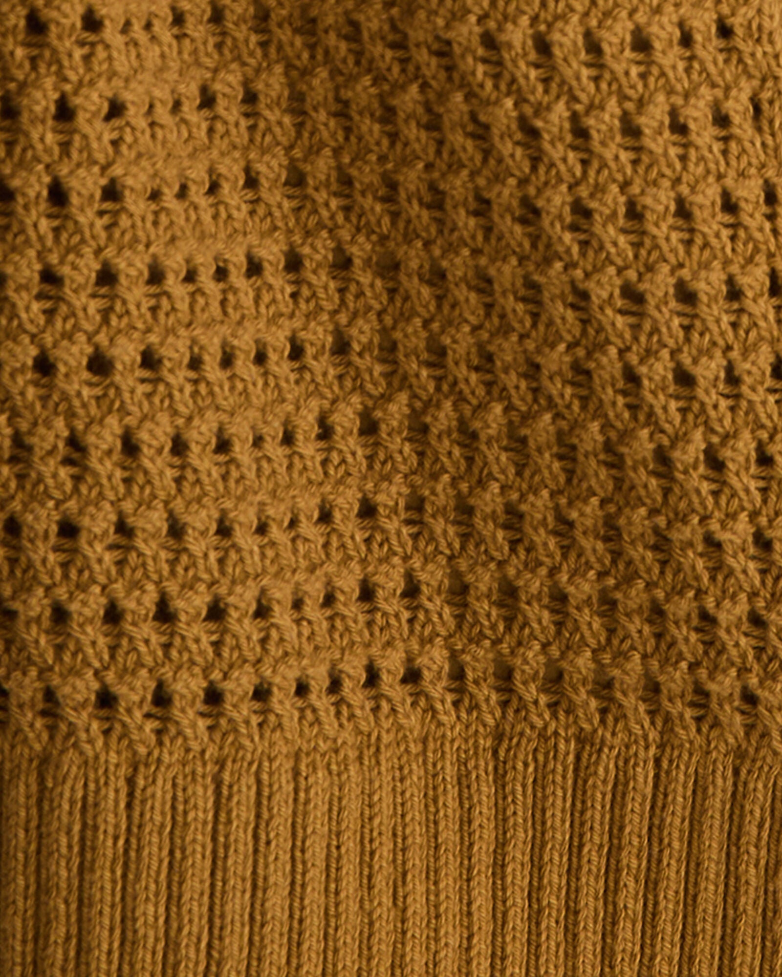 ORGANIC COTTON OPEN STITCH CARDIGAN | Talbots online