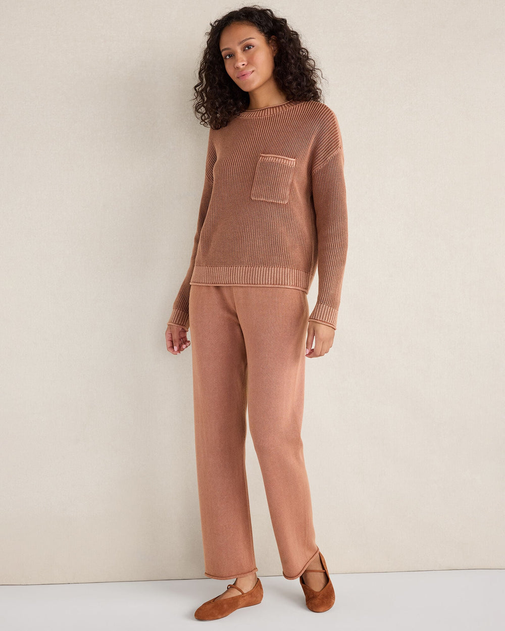 COTTON KICK FLARE PANTS | Talbots on sale