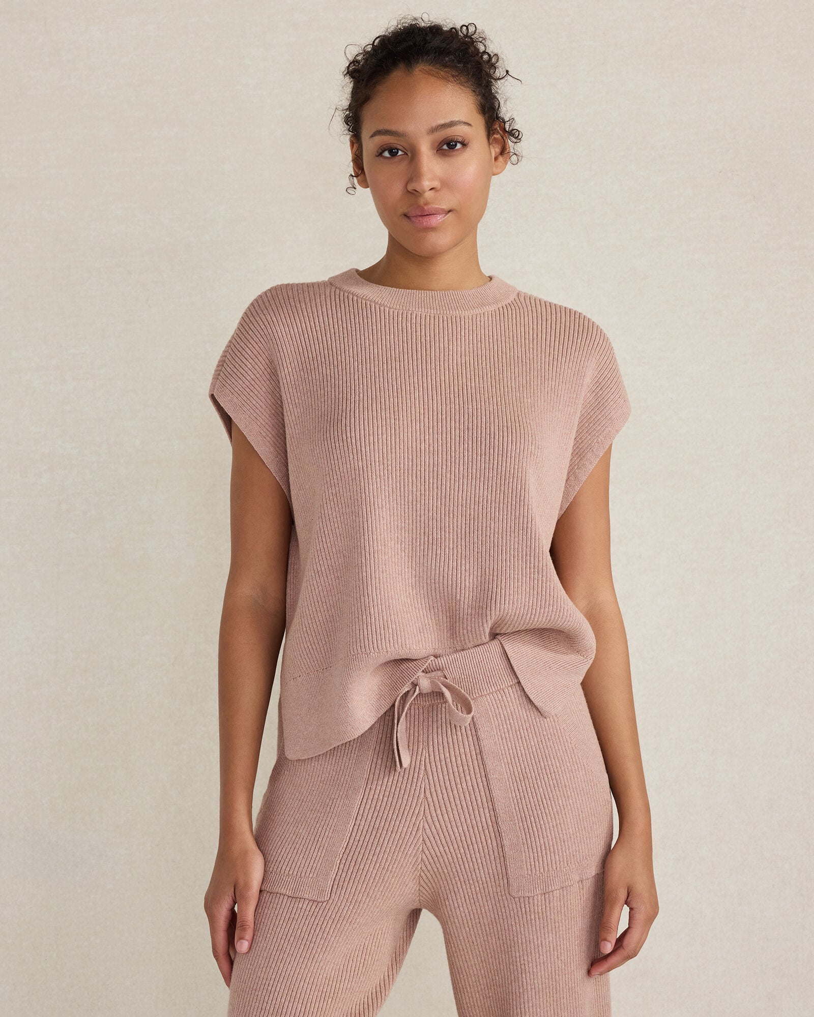ORGANIC COTTON CASHMERE DROP SHOULDER TEE | Talbots US