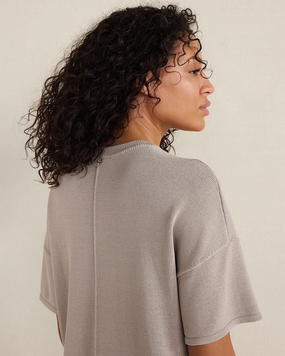 VISCOSE BLEND CREWNECK TEE | Talbots outlet