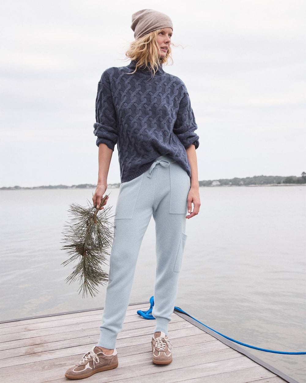 CASHMERE CARGO JOGGERS | Talbots on sale