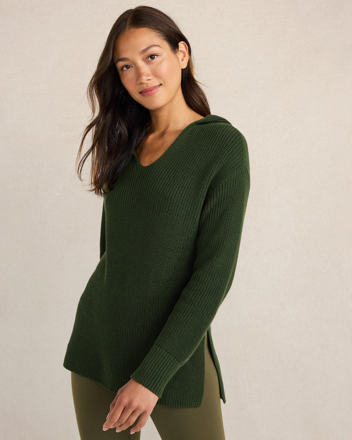 ORGANIC COTTON SHAKER STITCH HOODIE | Talbots near me