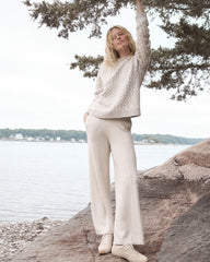 ORGANIC COTTON BLEND PINTUCK WIDE LEG PANTS | Talbots US