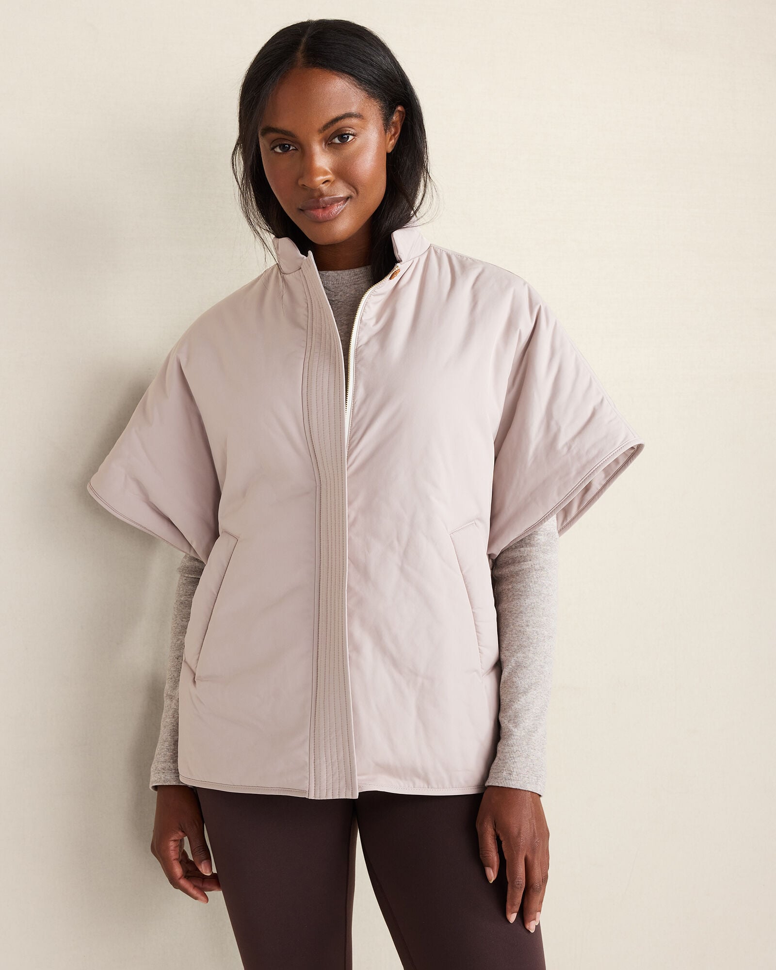 PUFFER DROP SHOULDER VEST | Talbots outlet