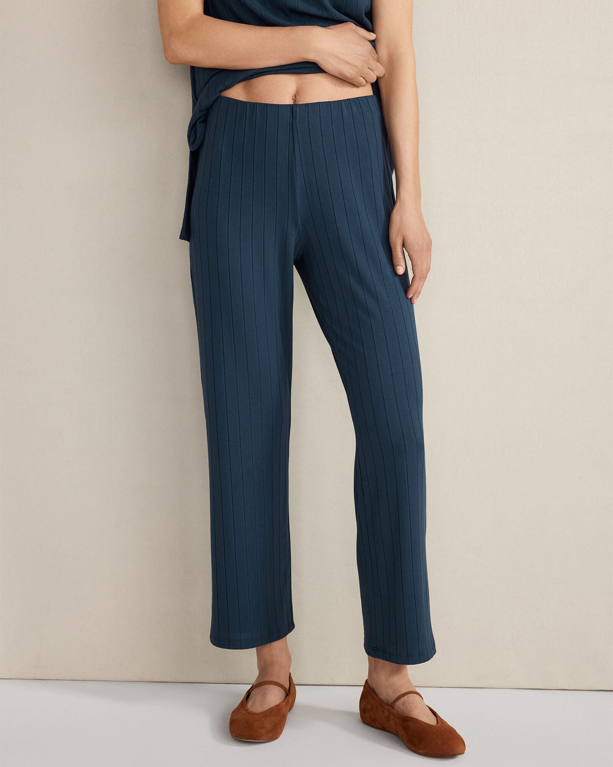 RIBBED KICK FLARE PANTS | Talbots outlet