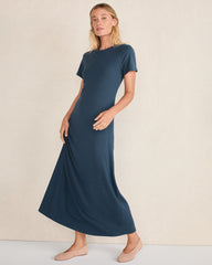 RIBBED T-SHIRT MAXI DRESS | Talbots on sale