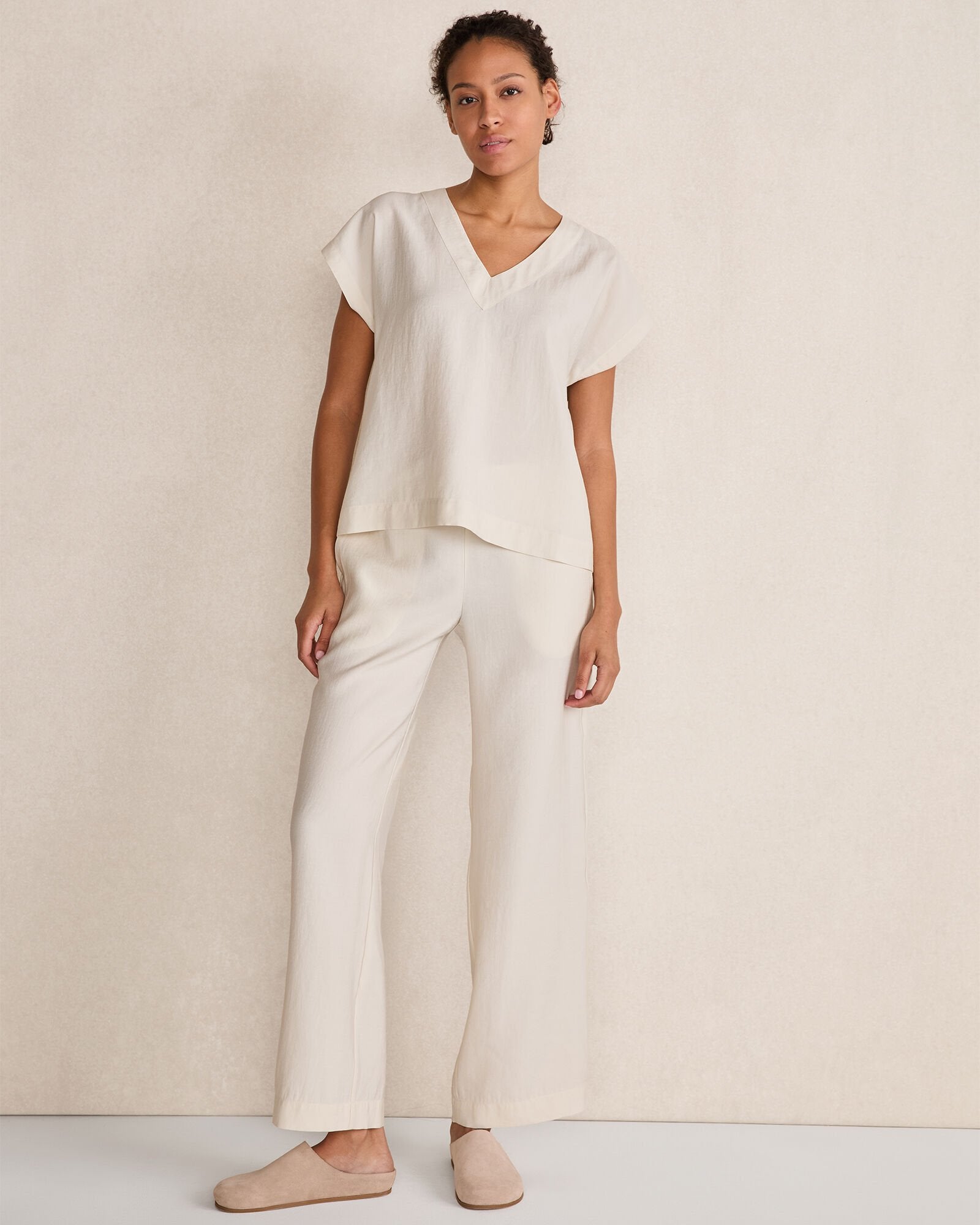 LUXE MODAL V-NECK TOP | Talbots discount