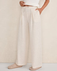LIGHTWEIGHT FLEECE PLEATED PANTS | Talbots sale