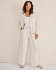 LIGHTWEIGHT FLEECE PLEATED PANTS | Talbots sale