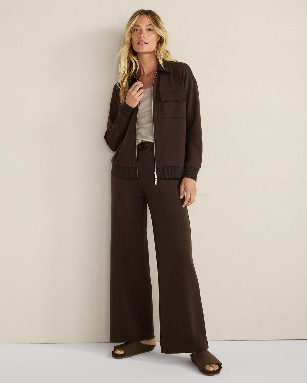 FLEECE COLLARED JACKET | Talbots discount