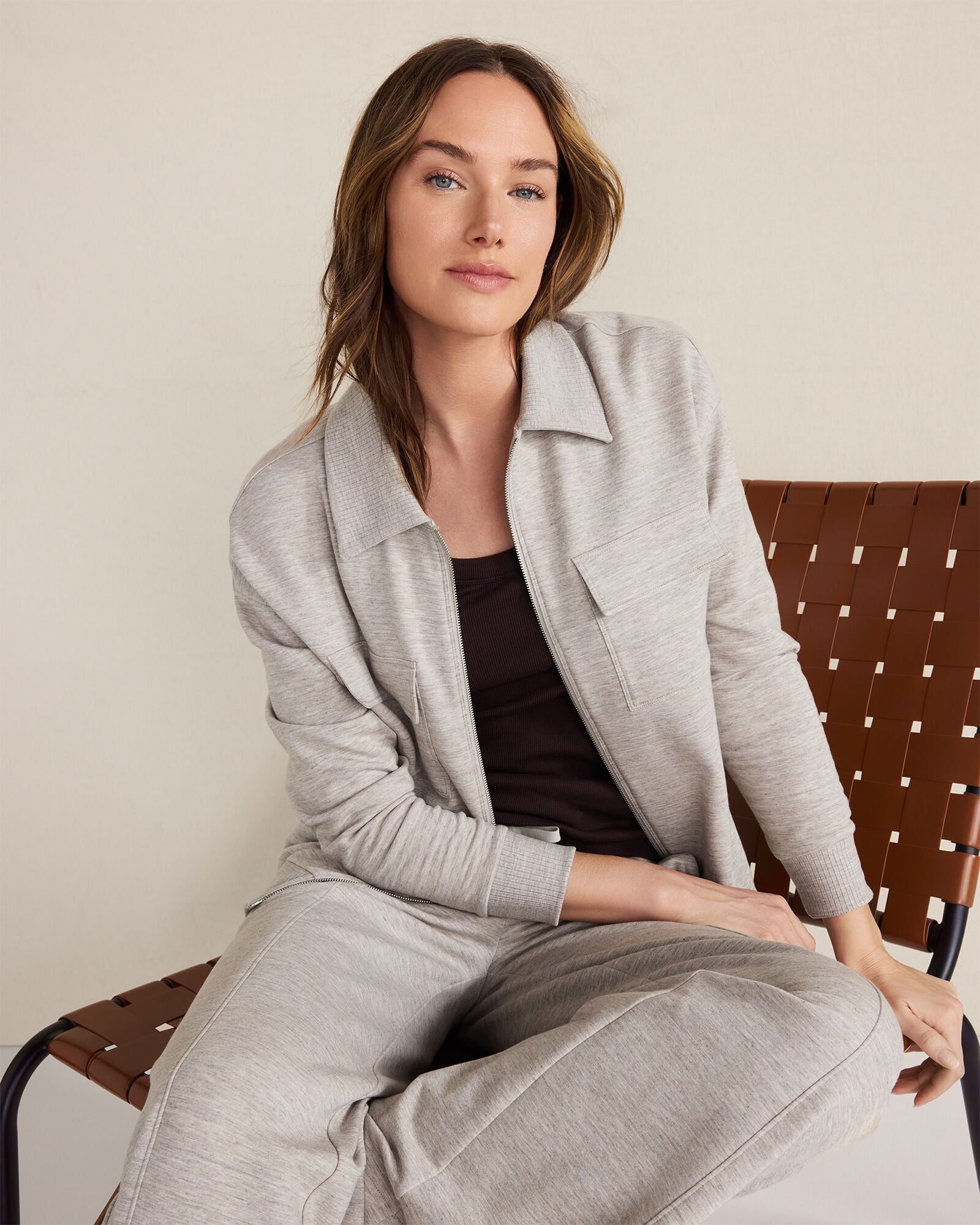 FLEECE COLLARED JACKET | Talbots near me