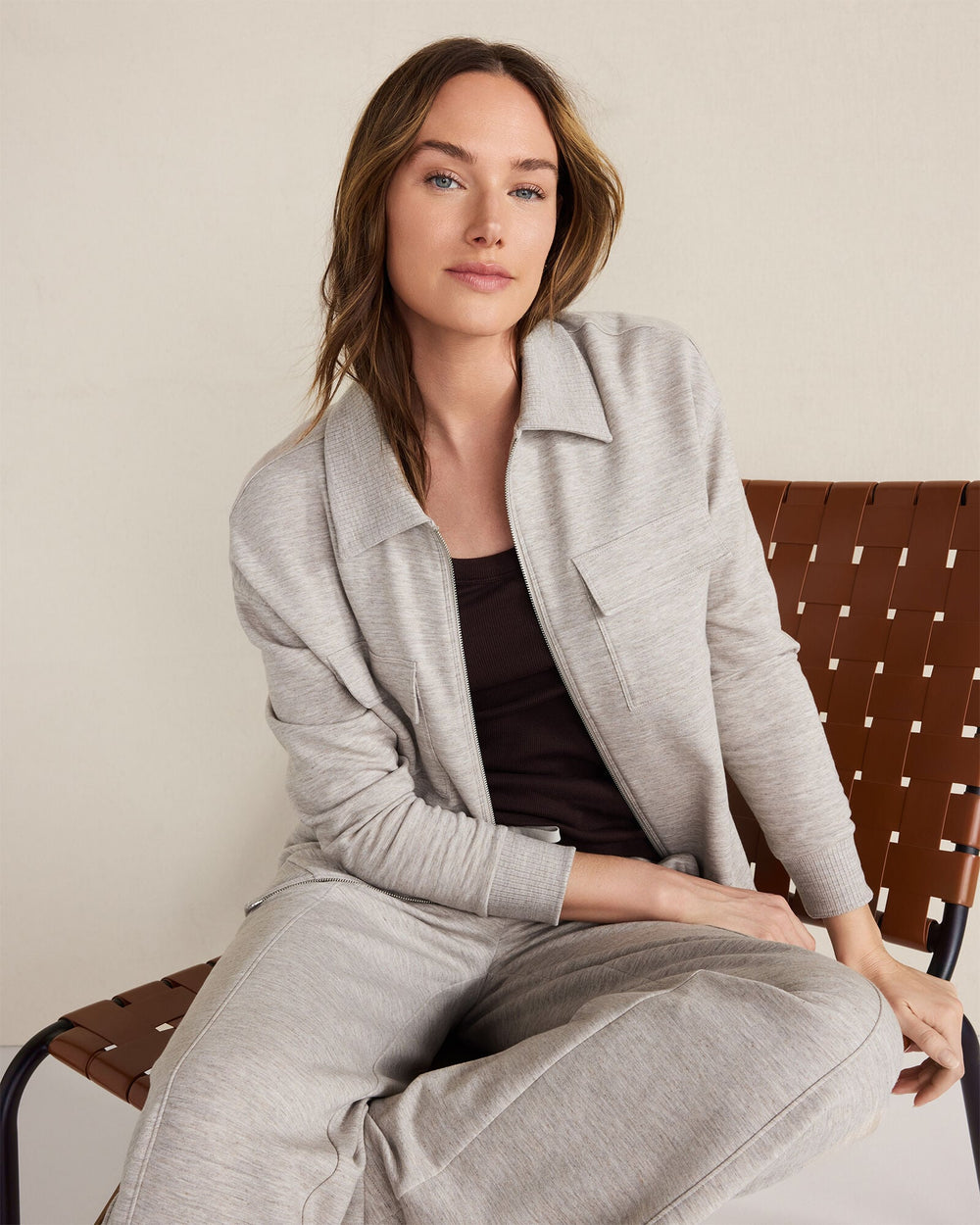 FLEECE COLLARED JACKET | Talbots near me