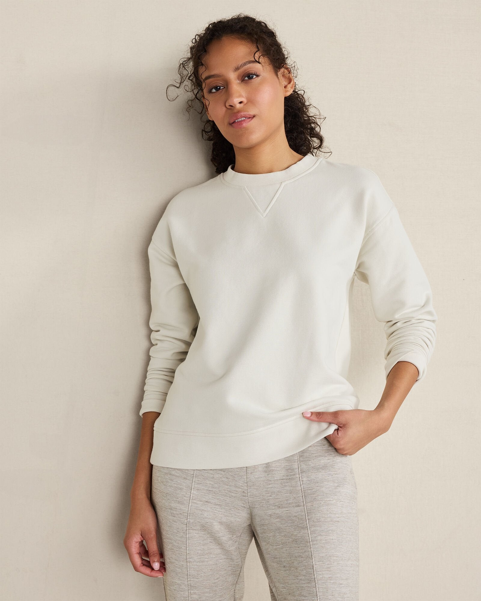 EVERYDAY FLEECE CREWNECK PULLOVER | Talbots on sale