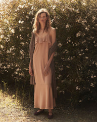 GEORGETTE FLOUNCE MAXI DRESS | Talbots discount