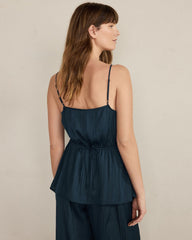 SILKY PLEATED PEPLUM TOP | Talbots on sale
